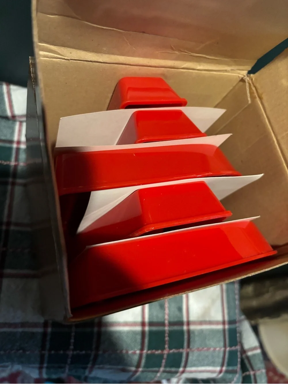 5-Piece Red Party Serving Set NIB